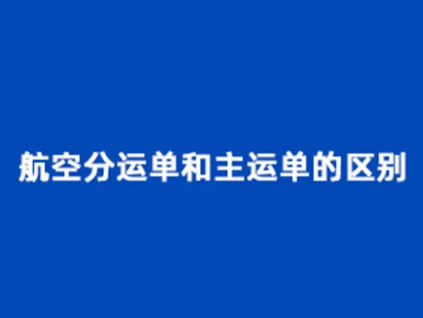 航空主单 (MAWB) 与分单 (HAWB) 深度解析：国际空运的核心单据