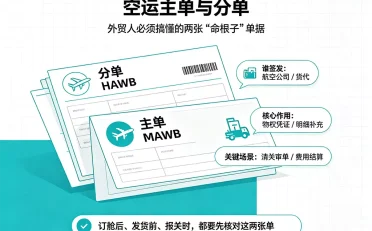 空运主单与分单:外贸人必须搞懂的两张“命根子”单据
